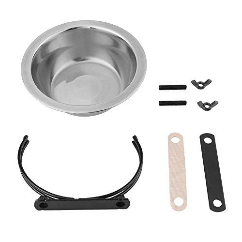 Dog Bowls, Stainless Steel Hanging Pet Bowl Food Water Feeder for Medium Small Pet Dogs Puppy Cat (L) L - PawsPlanet Australia