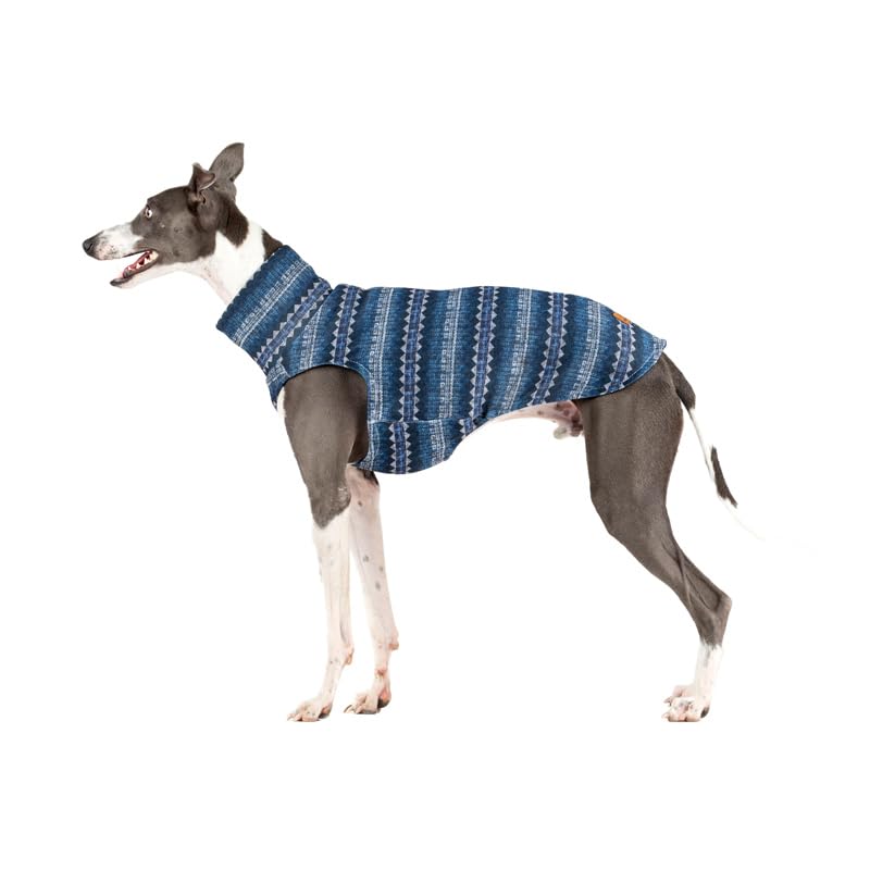 Fleece Jumper for Whippets: Style, Warmth, and Comfort - Elegant Design Cold Protection - Ideal for Whippets, Greyhounds, and Italian Greyhounds, Ethnic, S Small - PawsPlanet Australia