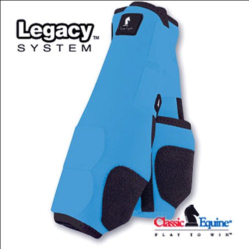 [Australia] - Classic Equine Legacy System Front Splint Boots - Solid Turquoise Large 