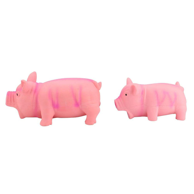 2PC Pig Shape Pet toy SLatex Material Pet Squeaker Toys Pet Teething Cleaning Toy Dog Chew Training Toy Durable Pet Teeth Chew Training Dog Puppy Interactive Playtoys - PawsPlanet Australia