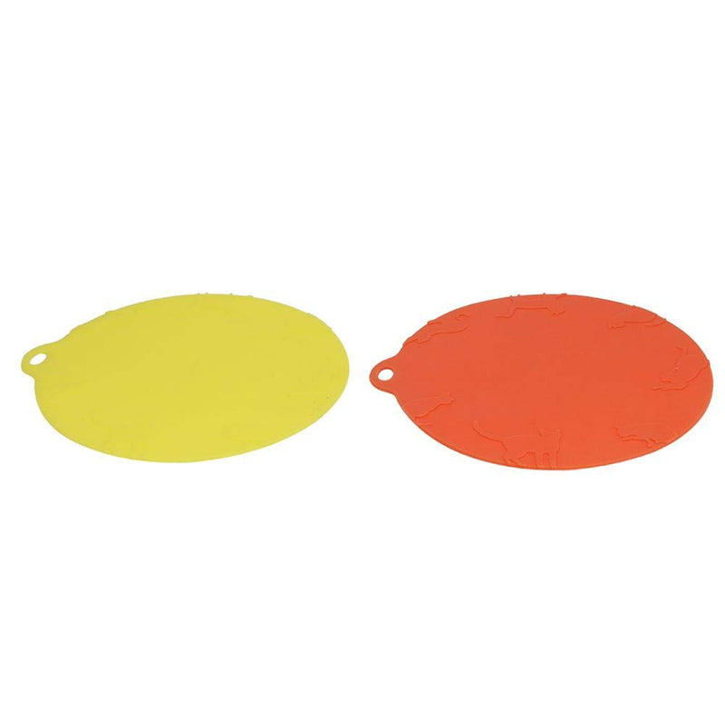 2pcs Pet Food Mats Non-slip Dog Feeding Bowl Pad Silicone Pet Bowl Anti-slip Mat Round Shape Cat Dog Feeding Tray Mat - PawsPlanet Australia