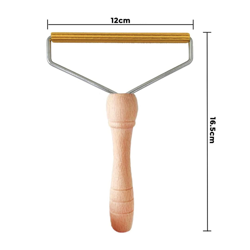 AMAZECLICK® Pack of 1 Pet Hair Remover, Wooden Dog Hair Remover Roller, Resuable Lint Remover For Cats & Dogs, Portable Fabric Shaver for Clothes, Carpet & Rugs - PawsPlanet Australia