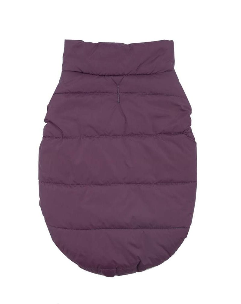 Tineer Dog Warm Winter Coat, Cozy Fleece Cold Weather Dog Jacket Puppy Vest Lined Coat Clothes Warm Padded Clothes for Small Medium Dogs (XS, Purple) XS - PawsPlanet Australia