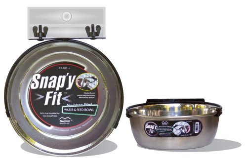 [Australia] - MidWest Homes for Pets Snap'y Fit Food Bowl / Pet Bowl, 20 oz. for Dogs, Cats & Small Animals (2 Pack) 