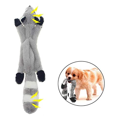 TOKINCEN 2PCS Squeaky Dog Toys Indestructible for Puppy, Squirrel Fox No Stuffing Plush Dog Toys, Interactive Stuffingless Dog Chew Toys with 2 Squeakers Durable Non-Toxic for Small Medium Dogs - PawsPlanet Australia