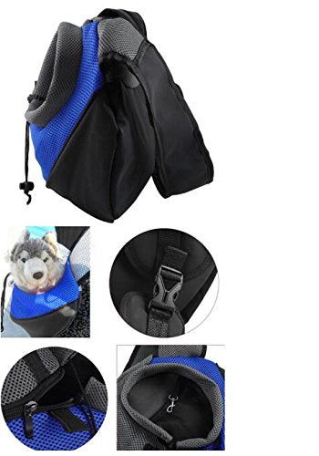 BENWEI Classics Breathable Dog Front Carrying Bags Mesh Comfortable Travel Tote Shoulder Bag For Puppy Cat Small Pets Slings Backpack Carriers - PawsPlanet Australia