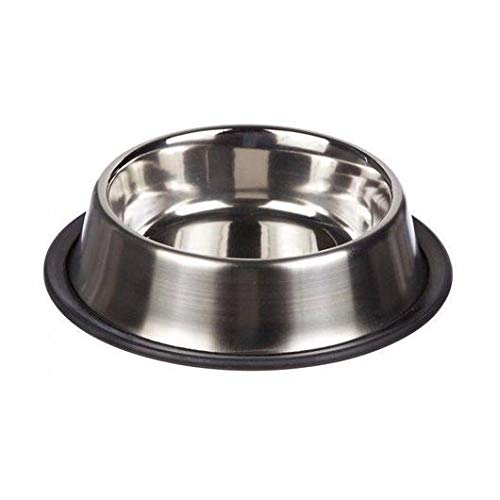 Jenell Anti Skid Stainless Steel Pet Dog Cat Feeding Food Water Bowl Dish Sizes (Small) Small - PawsPlanet Australia