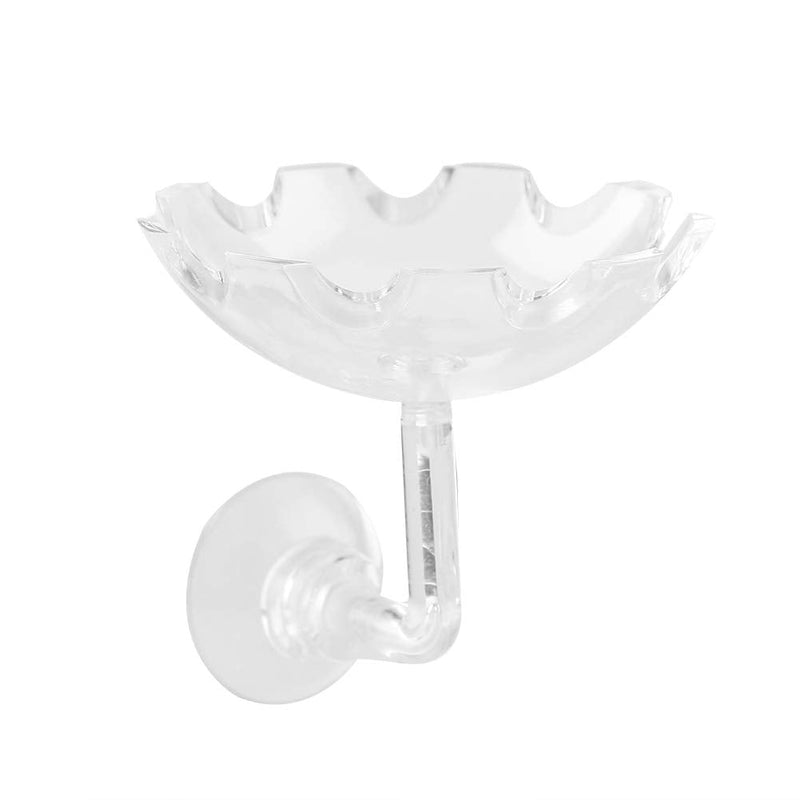 Aquarium Feeding Dish, Transparent Acrylic Shrimp Feeding Dish Bowl Suction Cup Fish Tank Feeding Cup for Feeding Shrimp Fish - PawsPlanet Australia