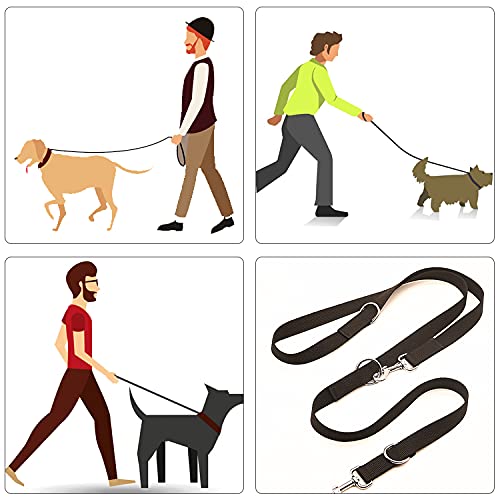 Training Lead For Dogs Double Ended Dog For Head Collar Durable Safety Training Lead Hands Free Dog Leash adjustable to 4 different lengths(8.5ft/2.5m ) - PawsPlanet Australia