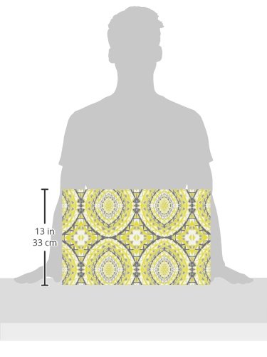 [Australia] - KESS InHouse Miranda MOL Yellow Tessellation Feeding Mat for Pet Bowl, 18 by 13-Inch 