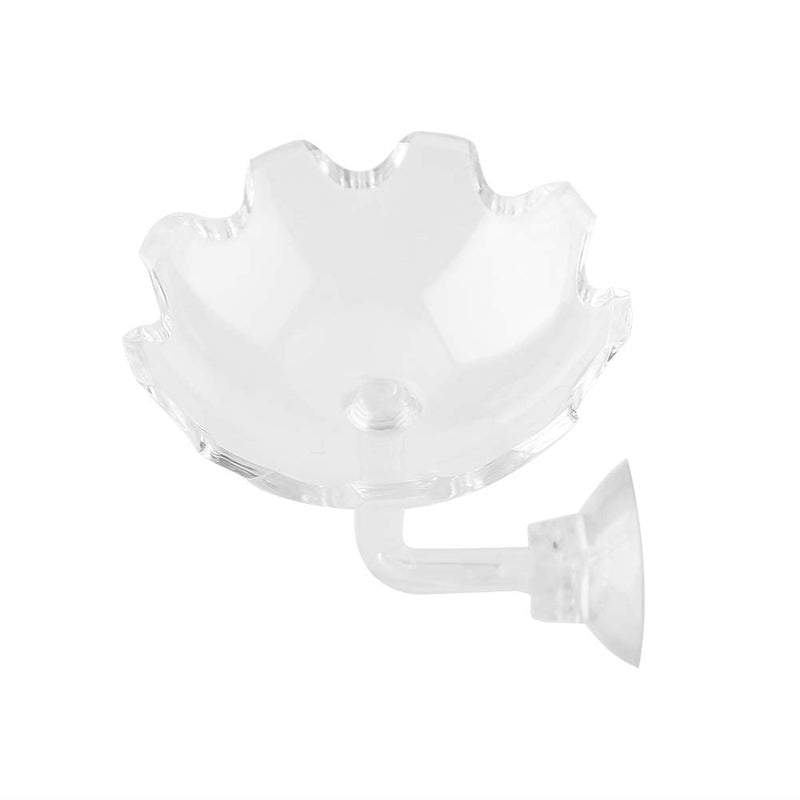 Aquarium Feeding Dish, Transparent Acrylic Shrimp Feeding Dish Bowl Suction Cup Fish Tank Feeding Cup for Feeding Shrimp Fish - PawsPlanet Australia