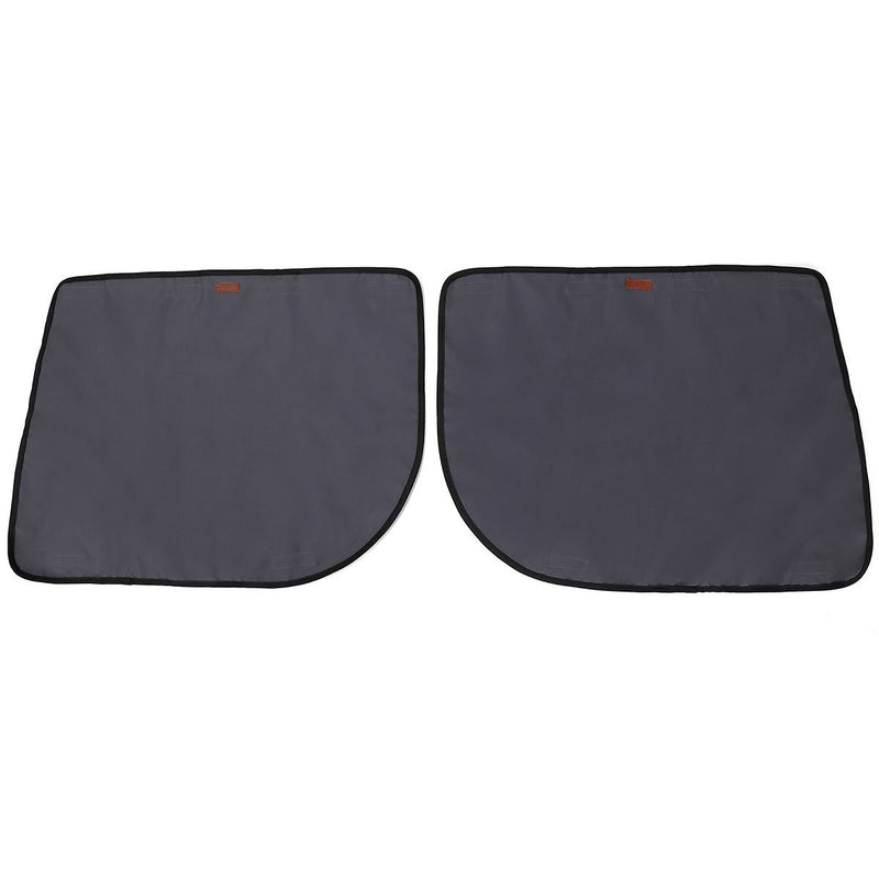 [Australia] - BECROWMUS Waterproof Pet Car Door Cover Vehicle Door Protector Back Seat Doors -Two Steps to Install Gray 