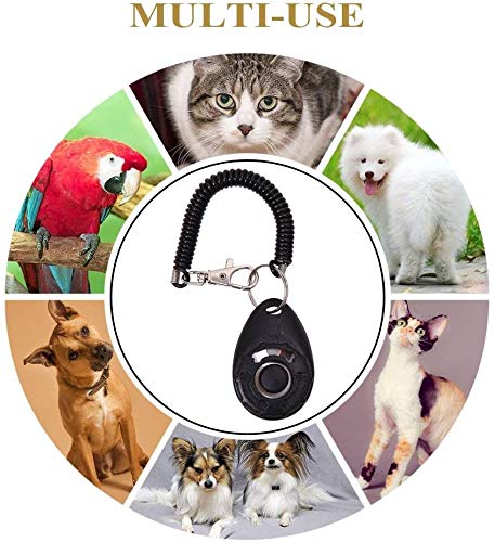 Golden Apple 4-Pack Dog Training Clicker with Wrist Strap for Pet, Puppy, Cat - PawsPlanet Australia