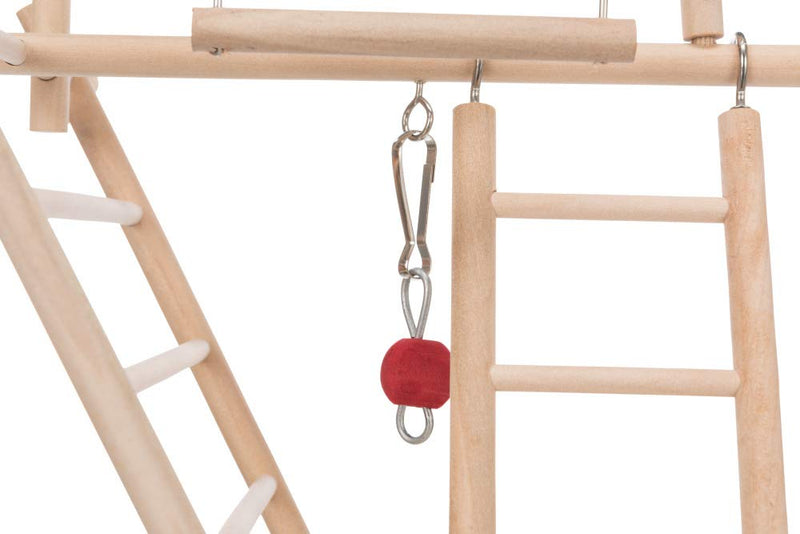 Trixie 5659 Wooden Ladder Playground 44 × 44 × 16 cm 1 Brown - PawsPlanet Australia