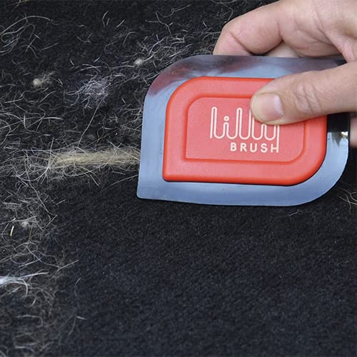 Lilly Brush Mini Pet Hair Detailer Pet Hair Remover for Car Carpet, Car Seat, Auto Interior Detailing, Cat and Dog Hair Remover for Furniture, Couch, Clothing, Reusable Fur Remover - PawsPlanet Australia