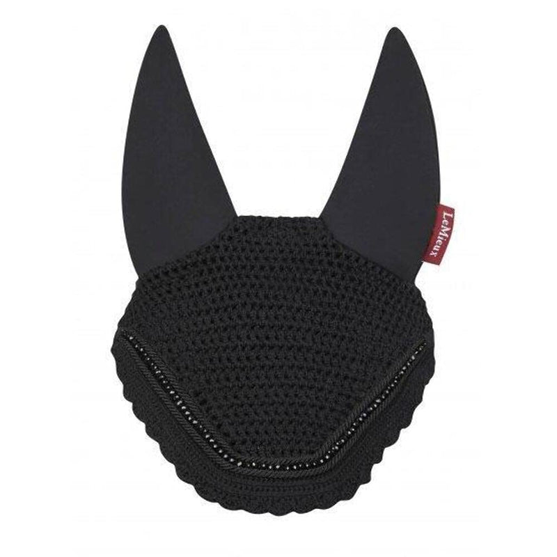 LeMieux Diamante Acoustic Fly Hood Black M - PawsPlanet Australia