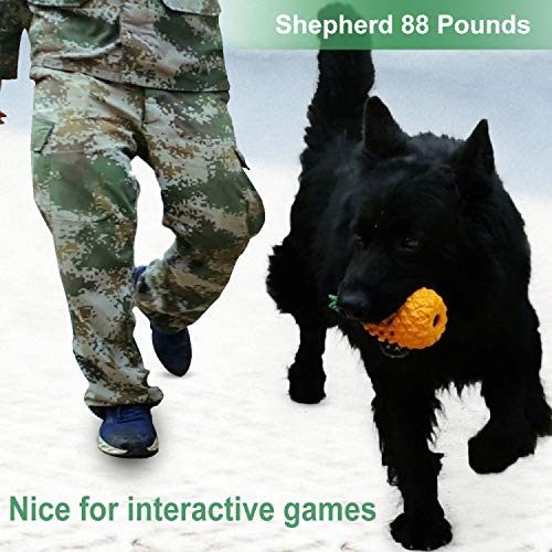 [Australia] - LPHSNR Upgrade Tough Dog Toys for Aggressive Chewers, Indestructible Dog Chew Toys for Large Small Dogs Interactive, Boredom Treat Dispensing Toys Teeth Clean Pineapple XLarge 7.1IN 