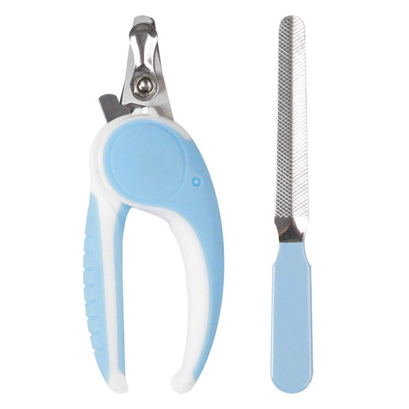 [Australia] - Novicey Dog Nail Clippers,Dog Nail Trimmer with Safety Guard to Avoid Over,Stainless Steel Razor Sharp Blades,Professional Grooming Tool at Home for Small Breed Dogs Cats Blue 