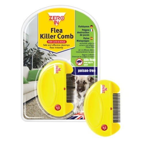Zero In Electric Flea Killer Comb For Pets Cats & Dogs Poison Free Destroy Fleas - PawsPlanet Australia