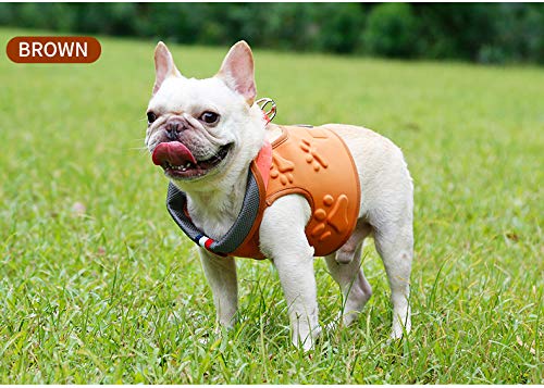 AIWOKE Step-in Air Dog Harness,All Weather No Pull Easy Control Soft Pet Puppy Harness for Small and Medium Dogs Vest Walking Adjustable Outdoor (XL, Brown) XL - PawsPlanet Australia