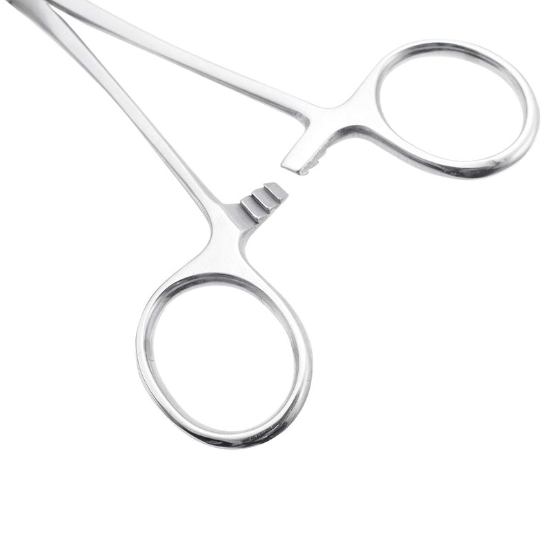 WYSUMMER Forceps, Stainless Steel Dog Cat Pet Scissors Ear Hair Clamp Fishing Scissors Tools (18CM bent) 18CM bent - PawsPlanet Australia