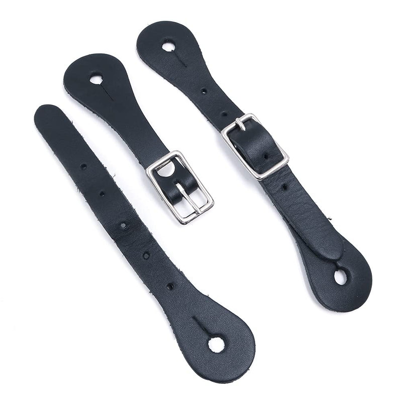 Namvo 2Pcs Spur Straps Leather with Alloy Buckle Western for Horse Spur Horse Riding Safety Equipment - PawsPlanet Australia