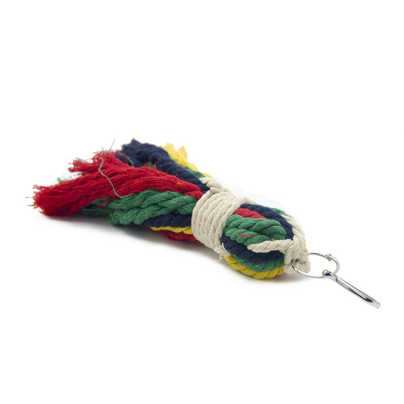 [Australia] - ASOCEA Pet Bird Parrot Colorful Cotton Rope Bite Chew Cage Hanging Toys for Cockatiels Macaws Parrots Small Medium Large Birds 