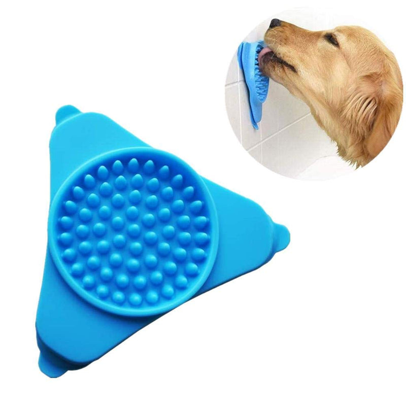 NA 2 Pcs Dog Lick Mat Slow Feeding and Distraction of Dogs Blue Dog Distraction Toys Dog Peanut Butter Toy - PawsPlanet Australia