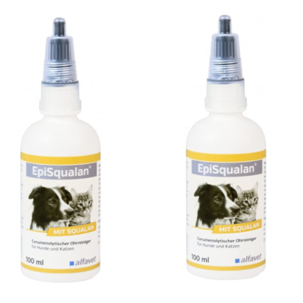 Alfavet EpiSqualan - ear cleaner for dogs and cats - double pack - 2 x 100ml - PawsPlanet Australia