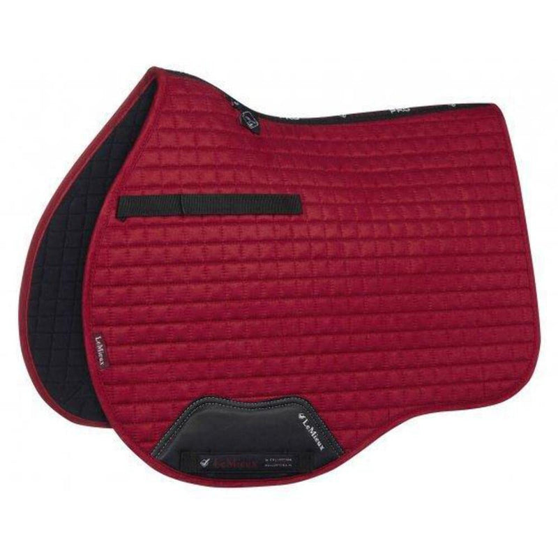 LeMieux Gp Suede Square Chilli Saddle Pad S/M Mulberry - PawsPlanet Australia