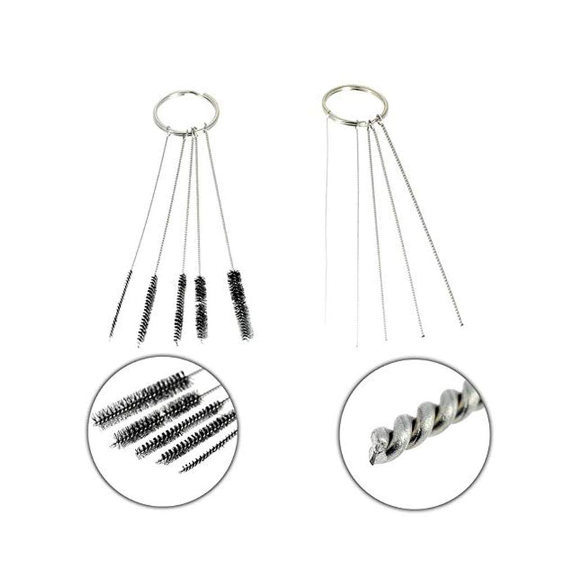 Airbrush complete cleaning set cleaning pot professional air brush spray gun cleaning container glass airbrush cleaning set with 5 cleaning brushes, 5 cleaning picks, 1 airbrush reamer - PawsPlanet Australia