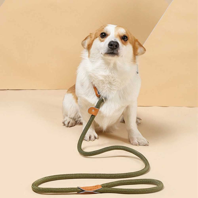 2 Pack Retriever Leashes for Small Dogs Dog Leash Durable Adjustable Nylon Training Leash for Small Medium Dogs Khaki Black Medium - PawsPlanet Australia