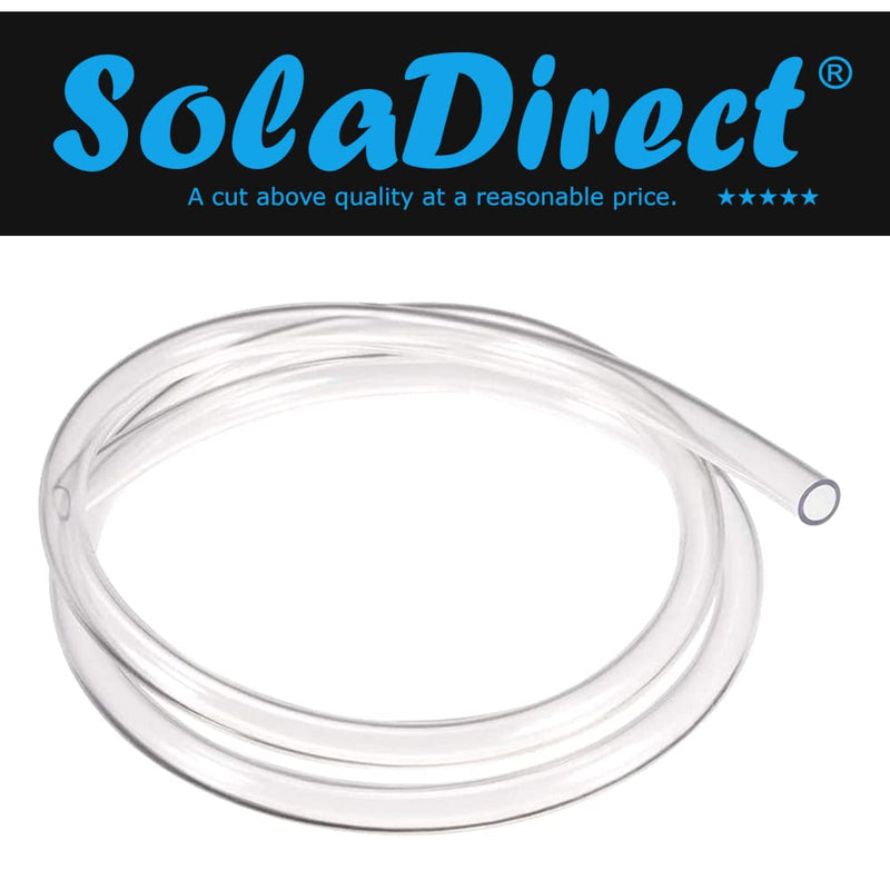 SolaDirect 1 m / 3.25 ft of 4 mm PVC Tube Clear Plastic Hose Pipe - Food Grade - Fish Pond Car Aquariums Air ID 4 mm / OD 6 mm - PawsPlanet Australia