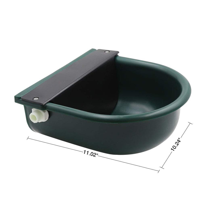 [Australia] - MACGOAL Automatic Waterer Bowl with Float Valve and Drain Plug, Large Dog Bowl for Livestock Horse Cattle Goat Sheep Pig 