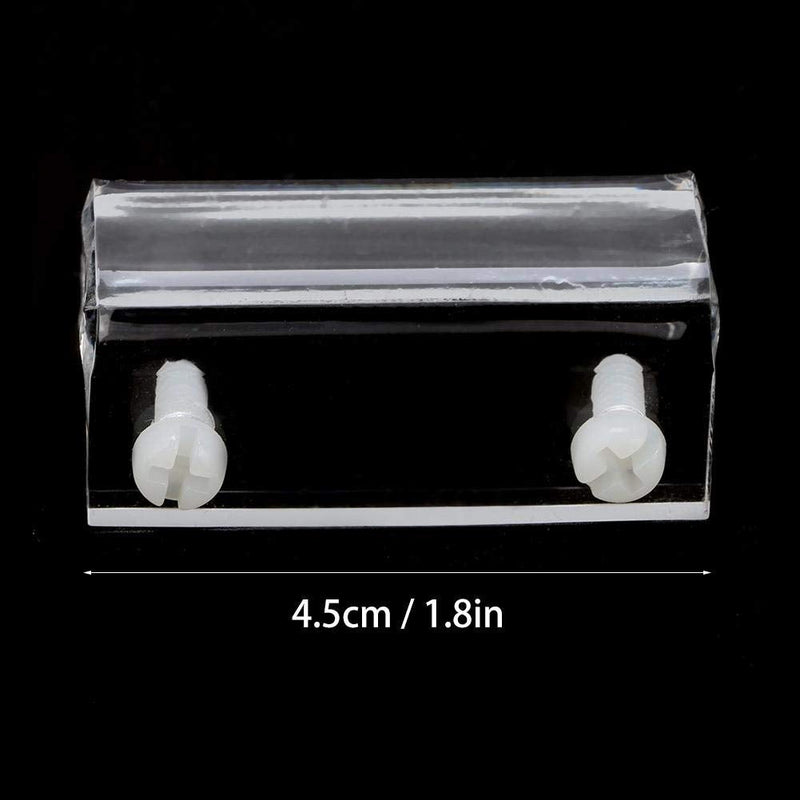 Pssopp 4Pcs Aquarium Glass Cover Clip Acrylic Glass Cover Support Holder Universal Fish Tank Lid Clips with Screws - PawsPlanet Australia