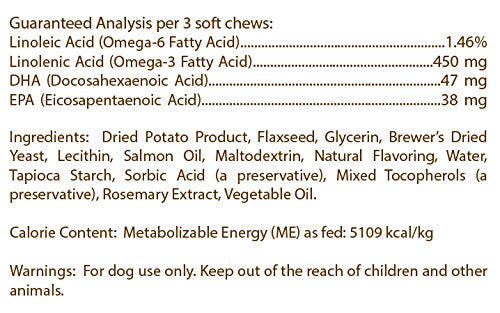 Healthy Breeds Dog Salmon Oil Soft Chews for Belgian Malinois - OVER 200 BREEDS - Omega 3 & 6 EPA DHA Fatty Acid Support - Easier Than Capsules & Pumps - 90 Chews - PawsPlanet Australia