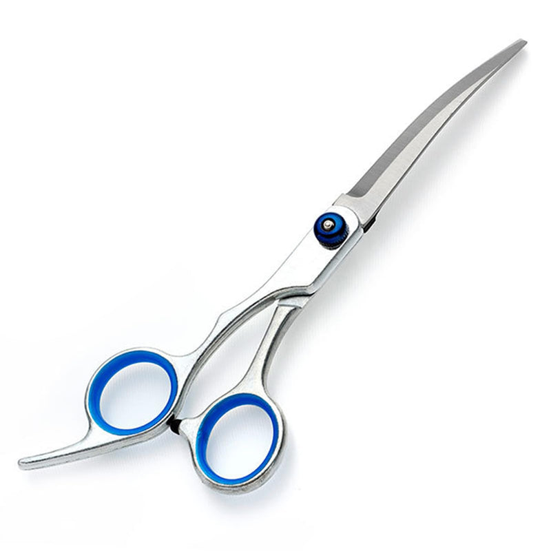 Punwey dog scissors, dog scissors, 6 inches, curved scissors, fur scissors, dog grooming scissors, stainless steel, fur grooming scissors, dog hair scissors for pets, dogs and cats - PawsPlanet Australia