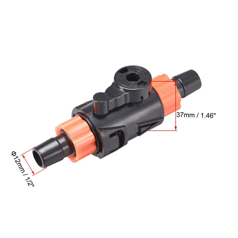 [Australia] - uxcell 12mm ID Aquarium Water Flow Control Valve Plastic Fish Tank Valve with Quick Release Handle Hose Pipe Connector 3pcs 