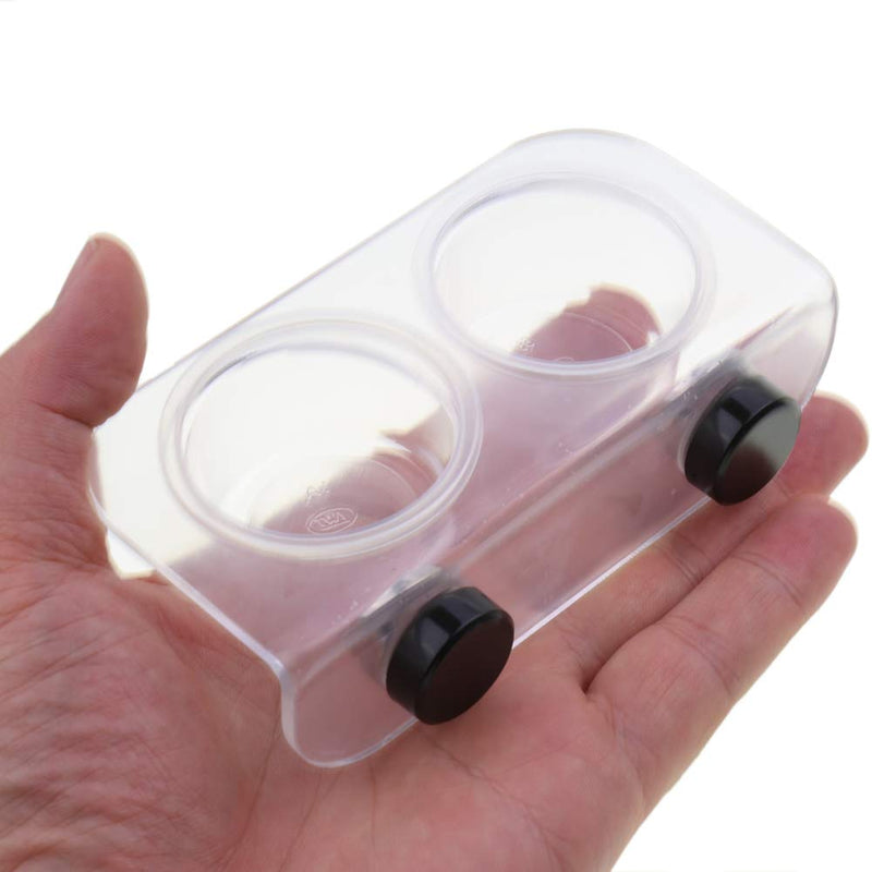 Magnetic Reptile Feeding Cup Gecko Feeder Ledge with 20 pcs Food Water Cups Dish Bowl for Lizard Spider Crested Gecko Chameleon Corn Snake Centipede Beetle Jelly Mealworms S - PawsPlanet Australia