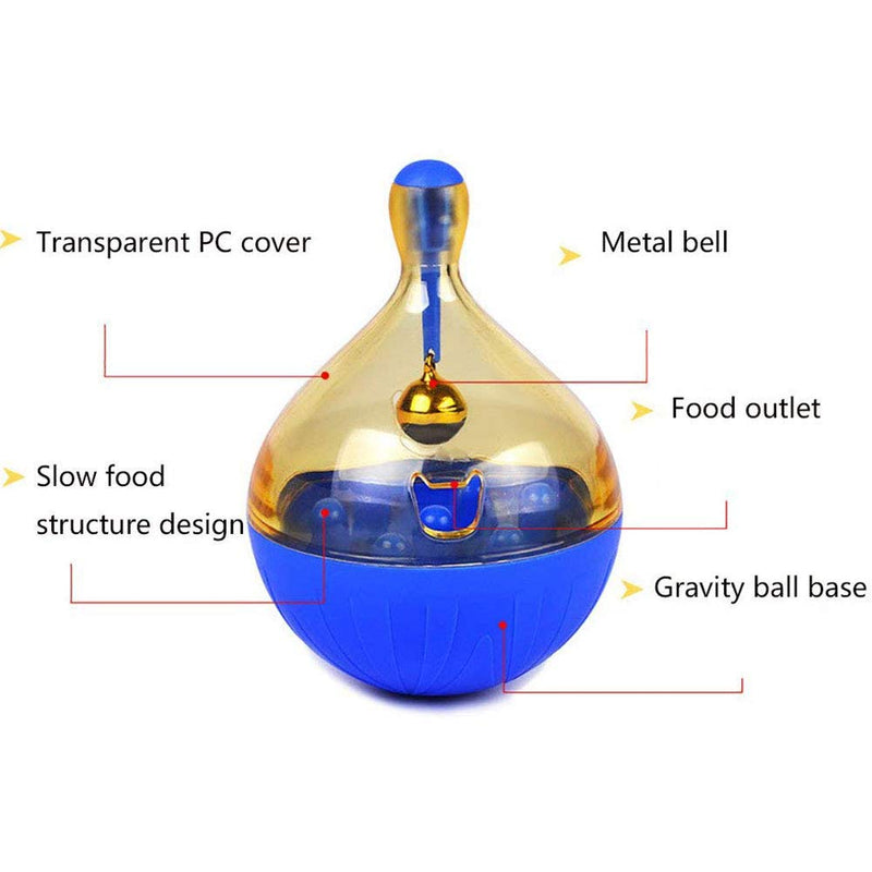 [Australia] - Bird Seed Food Foraging Ball Tumbler Toy for Pet Medium Large Parrot Parakeet Cockatiel Conure Lovebird Budgie Finch Canary Cockatoo African Grey Macaw Eclectus Amazon Cage Feeder Accessories 