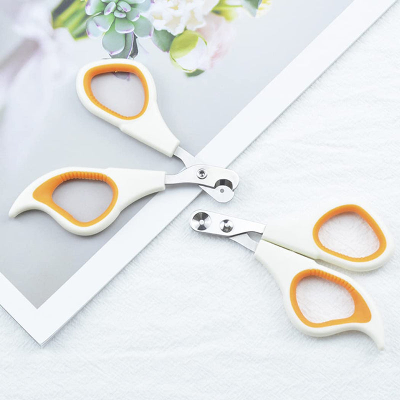 LUTAKU Pet Nail Clippers Update Version Cat and Kitten Claw Nail Clippers for Trimming Professional Pet Nail Clippers Ideal for Cats, Puppies, Kittens and Small Dogs (Orange) Orange - PawsPlanet Australia
