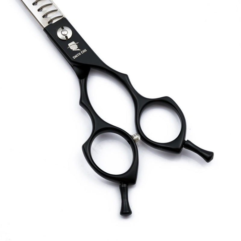 [Australia] - Smith Chu Professional Pet Grooming Scissors Set - 4pcs 440c Stainless Steel Hair Cutting Thinning Chunkers Curved Shears for Dogs Cats with Comb - Best Tools for Trimming,6.5 inch 