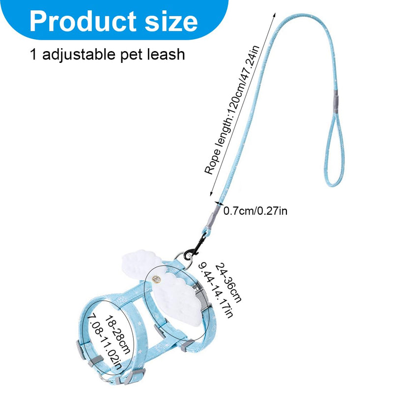 EBHO cat harness, cat leash, cat leash with harness for cats, chest harness, cat harness, cat set, escape-proof, adjustable cat vest - PawsPlanet Australia