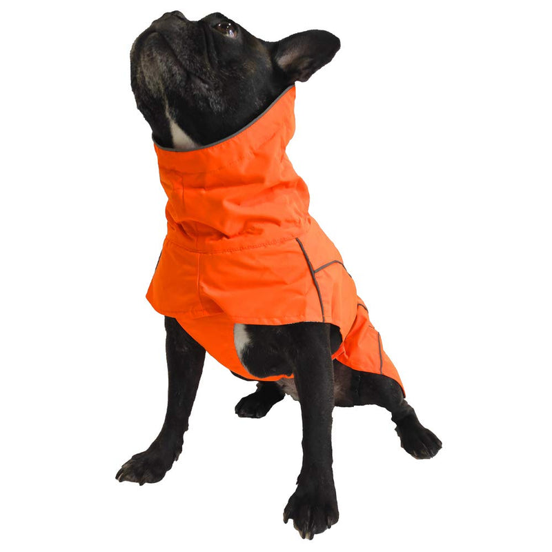Croci Hiking Coat for Dogs, Waterproof for Dogs, Makalu, Thermoregulating Lining, Orange Size 50 cm - 380 g - PawsPlanet Australia