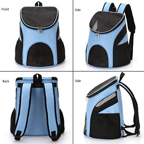 N\C Backpack for Small Pet,Travel Bag,Dog,Cat/Rabbit S（under 6lbs) Blue - PawsPlanet Australia