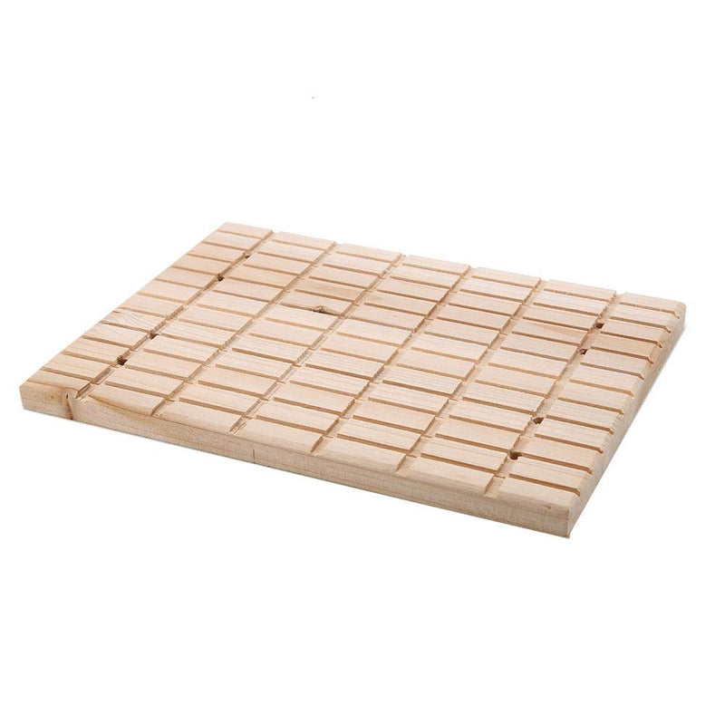 Natural Wooden Hamster Scratcher Claws Square Grooves Grinding Scratching Board Toy for Hamster Hedgehog Chinchilla Rabbit Small Animal - PawsPlanet Australia