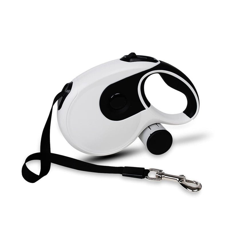 PETCUTE Retractable dog leash, roll-up dog leash, roll leash for small, medium and large dogs, training, walking, jogging, extensive 8 m leash, white - PawsPlanet Australia