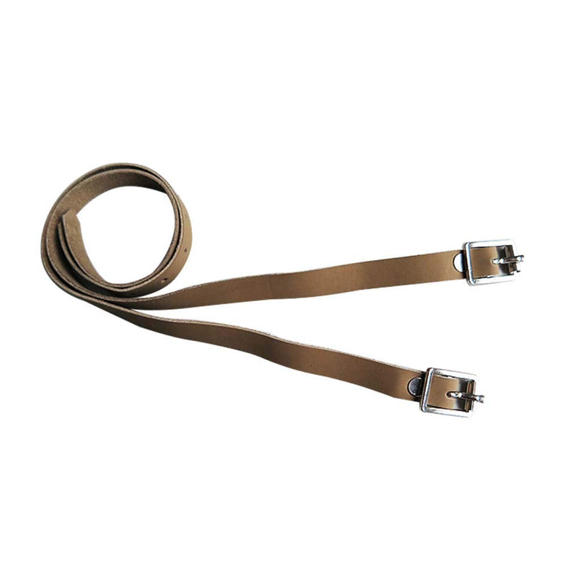 ALEOHALTER 2 Pcs Spur Straps, Horse Riding Straps With Buckle Solid Equestrian Spurs PU Leather Riding Sports Accessories Lady Spur Straps Brown - PawsPlanet Australia