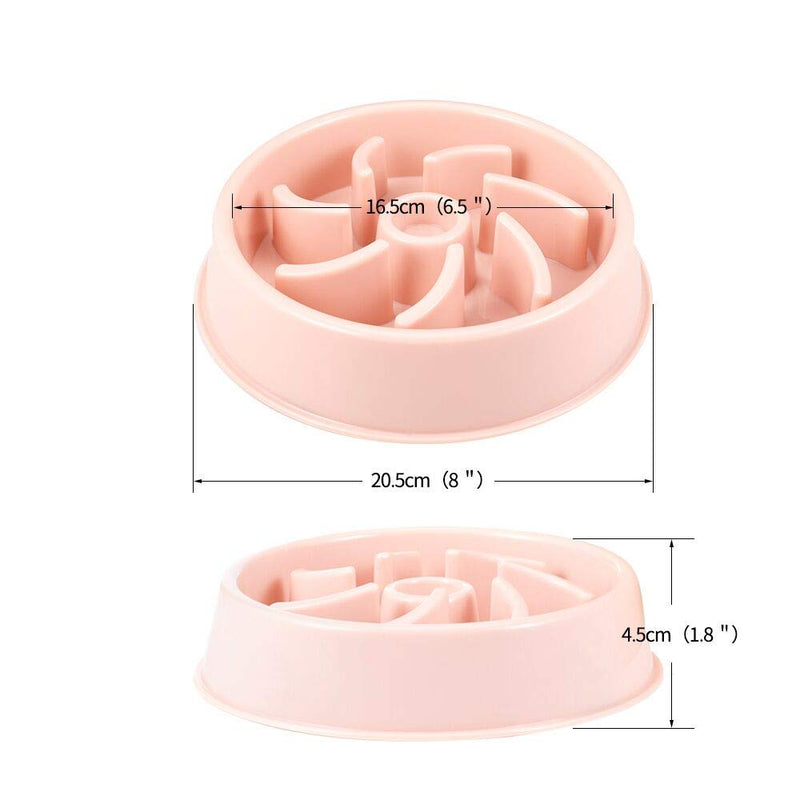 EXCELLENT ELITE SPANKER Slow Feeder Dog Bowl Food Anti-choke Lose Weight To Help Digestion Utensils Healthy Eating Feeder Non Slip(Pink) Pink - PawsPlanet Australia