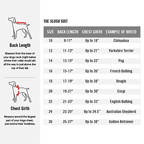 Canada Pooch | The Slush Suit 10 (9-11" back length) Black - PawsPlanet Australia